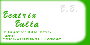 beatrix bulla business card